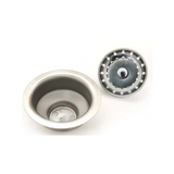 BX-R3 CONTRA DE CANASTA DE 4”    EN ACERO INOXIDABLE, PARA TUBO DE SALIDA DE BRONCE DE 1 1/2” DE DIÁMETRO (NO INCLUIDO), REJILLA DESMONTABLE DE ESCURRIMIENTOS.