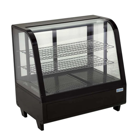 Migsa RTW-100L Vitrina Mostrador Cristal Curvo 100L Negro | México