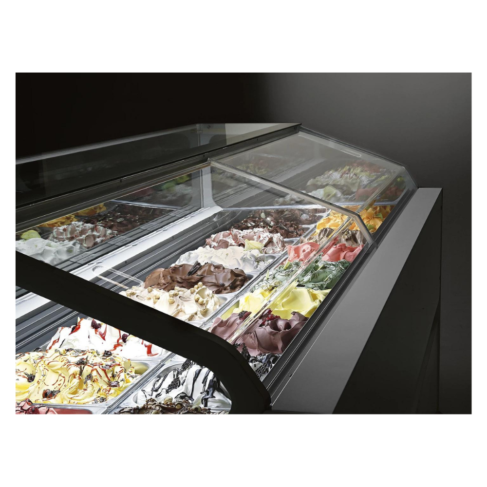 IFI Sam80 Vitrina Helado 24 Sabores Doble Función Italia | México